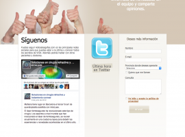 Diseño de página web con redes sociales