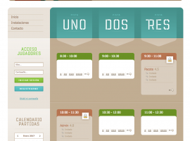 Diseño de página web para pádel