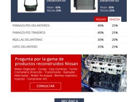 Diseño de newsletter para Nissan