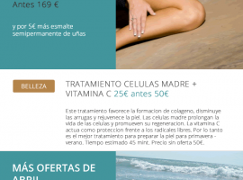 Diseño mailing para clínica estética Valencia