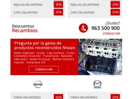 Diseño de email masivo para Nissan