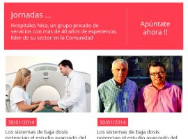 Diseño de newsletter para Hospitales Nisa