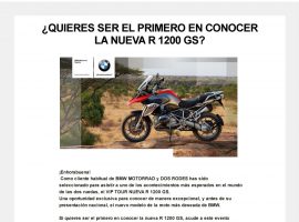 Diseño de newsletter para BMW – DosRodes