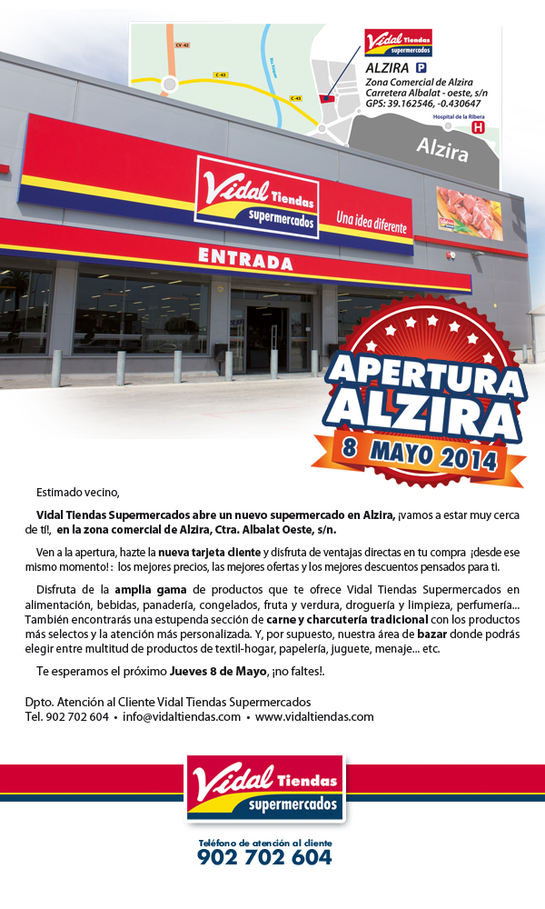 Diseño de newsletter para Tiendas Vidal