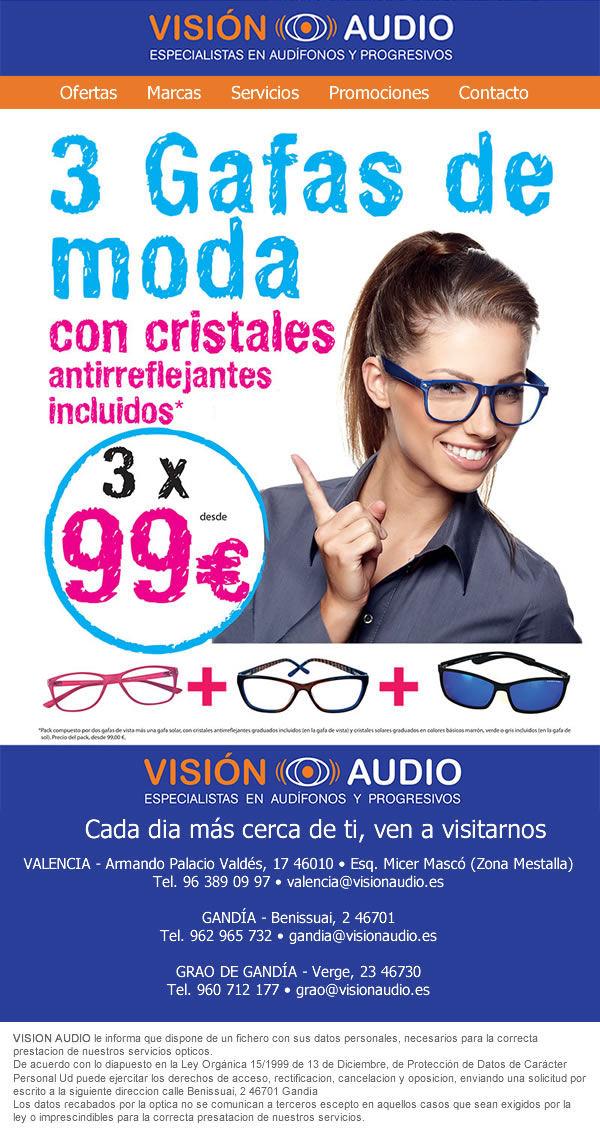 Diseño de newsletter para Vision Audio