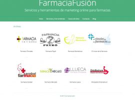 Diseño página web Farmacia Fusión apartado Clientes