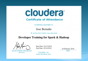 Curso del Ecosistema Cloudera. Spark y Hadoop