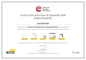 Certificado Desarrollo Web IEI Parte 2