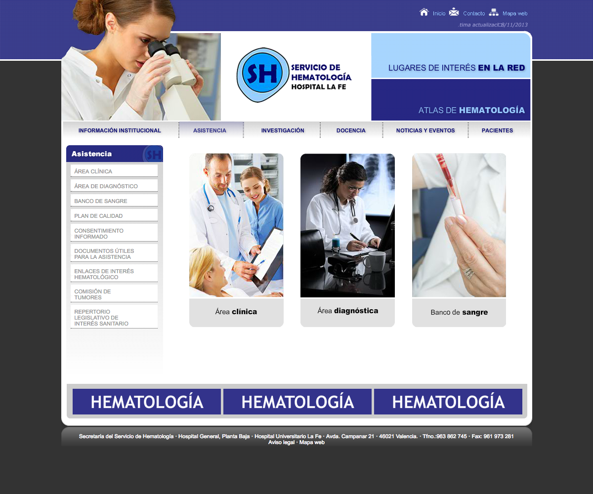 Programación Web Valencia Servicio Hematologia LaFe